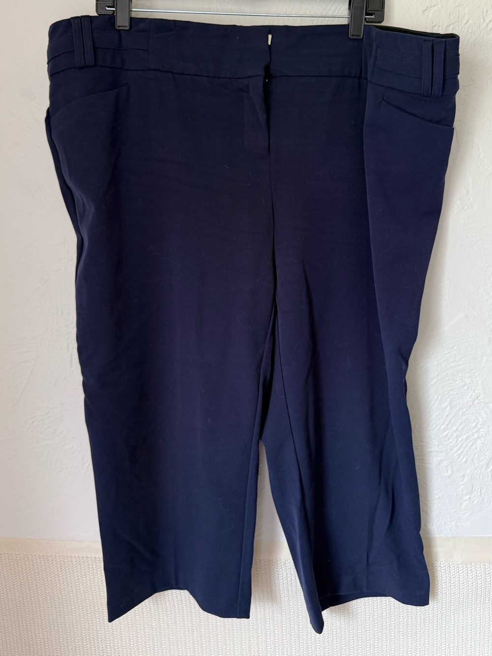 Maurices Navy Blue Dress Capri Pants Women’s Plus Size 22 Career Work